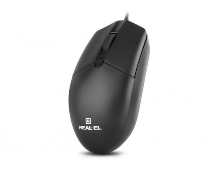 Мишка REAL-EL RM-210 USB, безшумні кнопки, чорна Мишка REAL-EL RM-210 USB, безшумні кнопки, чорна
