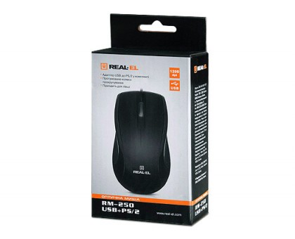 Мишка REAL-EL RM-250 USB+PS/2 Мишка REAL-EL RM-250 USB+PS/2