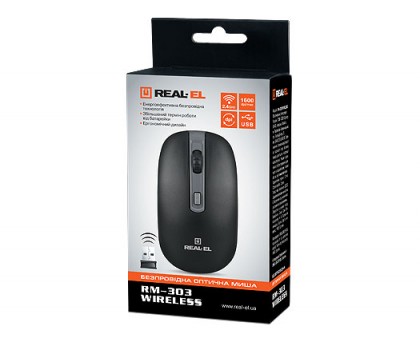 Мишка REAL-EL RM-301 Wireless УЦІНКА бездротова Мишка REAL-EL RM-301 Wireless УЦІНКА бездротова