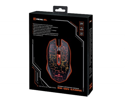Мишка REAL-EL RM-505 Gaming Мишка REAL-EL RM-505 Gaming