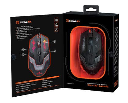 Мишка REAL-EL RM-510 Gaming Мишка REAL-EL RM-510 Gaming
