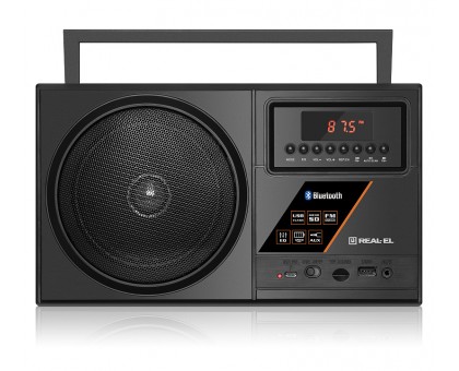 Портативний радіоприймач REAL-EL X-700 black Портативний радіоприймач REAL-EL X-700 black