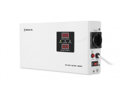 Стабілізатор напруги REAL-EL STAB SLIM-1000 Стабілізатор напруги REAL-EL STAB SLIM-1000