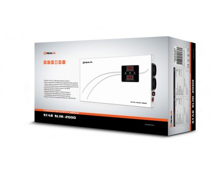 Стабілізатор напруги REAL-EL STAB SLIM-2000 Стабілізатор напруги REAL-EL STAB SLIM-2000