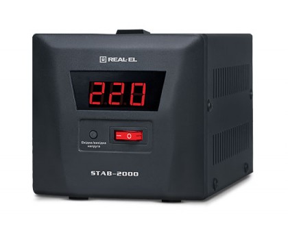 Стабілізатор напруги REAL-EL STAB-2000 Стабілізатор напруги REAL-EL STAB-2000