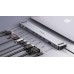 Type C мультифункціональна док-станція REAL-EL CQ-1000 (3×USB A 3.1, USB-C, HDMI, RJ45, audio 3.5 mm, SD/TF, VGA, USB-C PD)