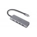 Type C багатопортовий адаптер REAL-EL CQ-700 (4 USB 3.0 + HDMI + Type C)