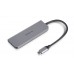 Type C багатопортовий адаптер REAL-EL CQ-700 (4 USB 3.0 + HDMI + Type C)