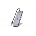 Type C мультифункциональная док-станция REAL-EL CQ-900 (3×USB A 3.0, HDMI, RJ45, SD, micro SD/TF, VGA,Type C)