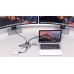Type C мультифункциональная док-станция REAL-EL CQ-900 (3×USB A 3.0, HDMI, RJ45, SD, micro SD/TF, VGA,Type C)