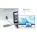 Type C мультифункциональная док-станция REAL-EL CQ-900 (3×USB A 3.0, HDMI, RJ45, SD, micro SD/TF, VGA,Type C)