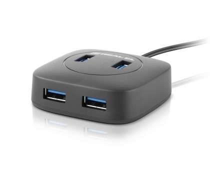 USB концентратор REAL-EL HQ-187, 4 порта USB 3.0, чорний USB концентратор REAL-EL HQ-187, 4 порта USB 3.0, чорний