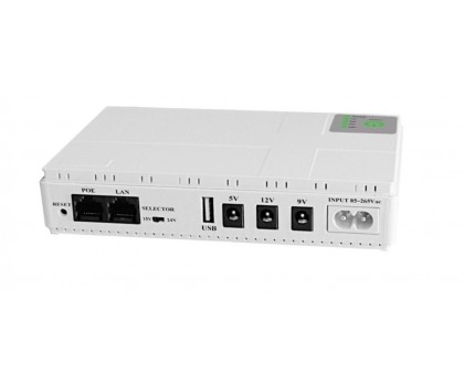 Джерело безперебійного живлення SSE UPS DC1018P (для роутерів) білий