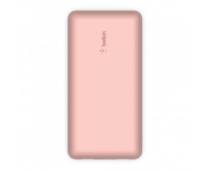 Акумулятор портативний літій-іонний Power Bank Belkin 20000мА·год, 15Вт, 2хUSB-A/USB-C, рожевий Акумулятор портативний літій-іонний Power Bank Belkin 20000мА·год, 15Вт, 2хUSB-A/USB-C, рожевий