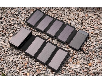 2E Портативний зарядний пристрій Power Bank Solar 20000mAh Black