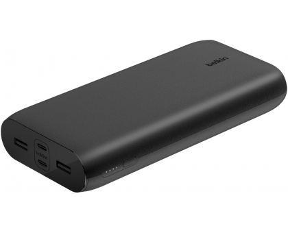 Акумулятор портативний літій-іонний Power Bank Belkin 26000мА·год, 32Вт, USB-A/USB-C PD PPS, чорний Акумулятор портативний літій-іонний Power Bank Belkin 26000мА·год, 32Вт, USB-A/USB-C PD PPS, чорний