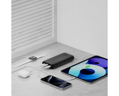 Акумулятор портативний літій-іонний Power Bank Belkin 26000мА·год, 32Вт, USB-A/USB-C PD PPS, чорний Акумулятор портативний літій-іонний Power Bank Belkin 26000мА·год, 32Вт, USB-A/USB-C PD PPS, чорний