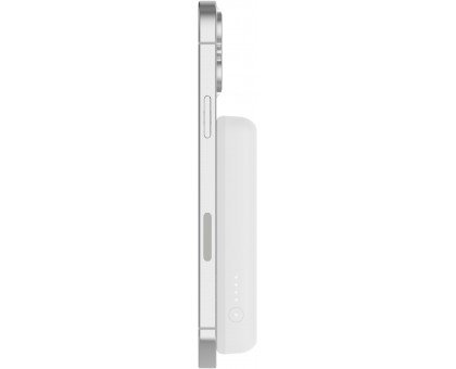 Акумулятор портативний літій-іонний Power Bank Belkin 5000мА·год, 7.5Вт, MagSafe, білий Акумулятор портативний літій-іонний Power Bank Belkin 5000мА·год, 7.5Вт, MagSafe, білий