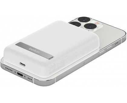 Акумулятор портативний літій-іонний Power Bank Belkin 5000мА·год, 7.5Вт, MagSafe, білий Акумулятор портативний літій-іонний Power Bank Belkin 5000мА·год, 7.5Вт, MagSafe, білий