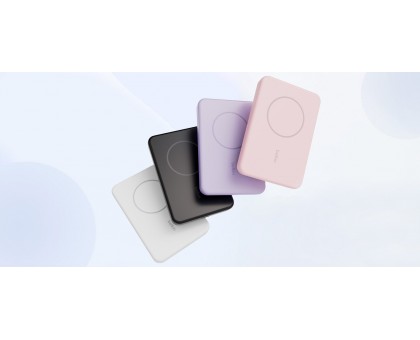 Акумулятор портативний літій-іонний Power Bank Belkin 5000мА·год, 7.5Вт, MagSafe, білий Акумулятор портативний літій-іонний Power Bank Belkin 5000мА·год, 7.5Вт, MagSafe, білий