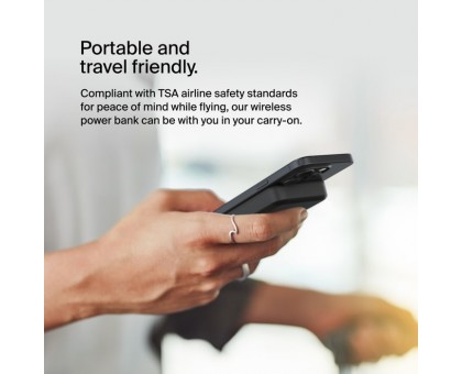 Акумулятор портативний літій-іонний Power Bank Belkin 8000мА·год, 15Вт, MagSafe Qi2, чорний