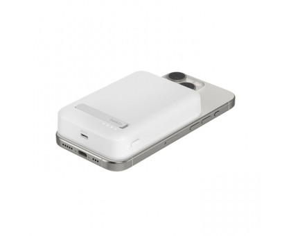 Акумулятор портативний літій-іонний Power Bank Belkin 8000мА·год, 15Вт, MagSafe Qi2, білий Акумулятор портативний літій-іонний Power Bank Belkin 8000мА·год, 15Вт, MagSafe Qi2, білий