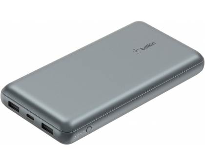 Акумулятор портативний літій-іонний Power Bank Belkin 20000мА·год, 15Вт, 2хUSB-A/USB-C, cірий Акумулятор портативний літій-іонний Power Bank Belkin 20000мА·год, 15Вт, 2хUSB-A/USB-C, cірий
