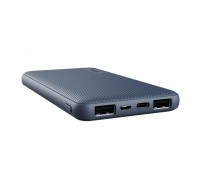 Акумулятор портативний літій-іонний power bank Trust Primo ECO, 10000мА·год, 2хUSB-A/USB-C, 15W, синій