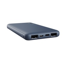 Акумулятор портативний літій-іонний power bank Trust Primo ECO, 10000мА·год, 2хUSB-A/USB-C, 15W, синій