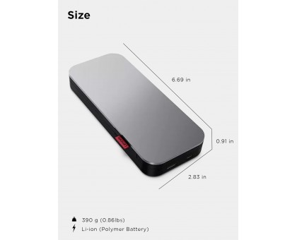 Портативний зарядний пристрій Power Bank Lenovo 20000 mAh, Go USB-C Laptop, Thunder Black Портативний зарядний пристрій Power Bank Lenovo 20000 mAh, Go USB-C Laptop, Thunder Black