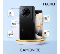 Смартфон TECNO Camon 30 (CL6) 6.78" 8/256ГБ, 2SIM, 5000мА•год, Basaltic Dark