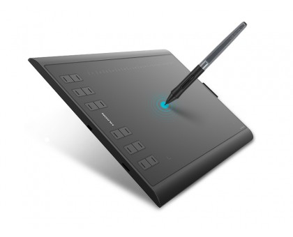 Графічний планшет Huion 10"x6.2" H1060P, MicroUSB, чорний