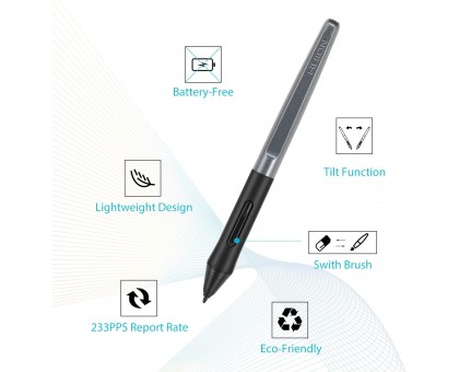 Графічний планшет Huion 10"x6.2" H1060P, MicroUSB, чорний