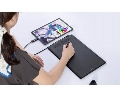 Графічний планшет Huion 10"x6.2" H610X, USB-C, чорний Графічний планшет Huion 10"x6.2" H610X, USB-C, чорний