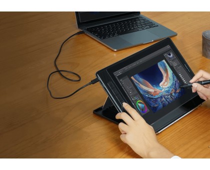 Графічний монітор Huion 13,3" Kamvas Pro 13,2.5K USB-C,чорний Графічний монітор Huion 13,3" Kamvas Pro 13,2.5K USB-C,чорний