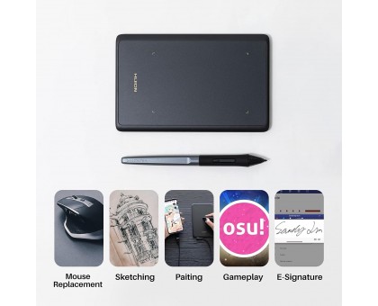Графічний планшет Huion 4.17"x 2.6" H420X USB-C, чорний Графічний планшет Huion 4.17"x 2.6" H420X USB-C, чорний