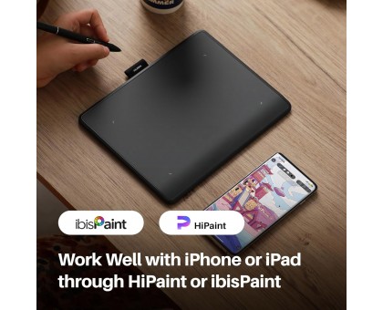 Графічний планшет Huion 6.3"x3,9" Inspiroy Frego S, BT, USB-C, чорний Графічний планшет Huion 6.3"x3,9" Inspiroy Frego S, BT, USB-C, чорний