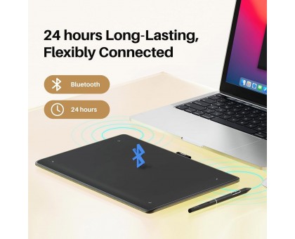 Графічний планшет Huion 10.5"x6.25" Inspiroy Frego M, BT, USB-C, чорний Графічний планшет Huion 10.5"x6.25" Inspiroy Frego M, BT, USB-C, чорний