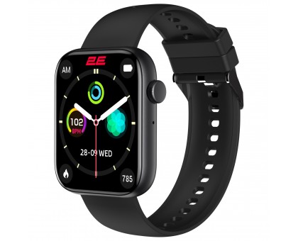Смарт-годинник 2E Wave Plus 47мм, 1.8", 240x286, BT 5.3, Чорний