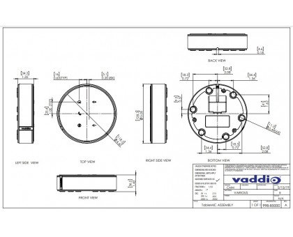 мікрофон настільний Vaddio TableMIC білий