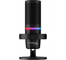 Мікрофон геймінговий HyperX DuoCast, Omni/Bi, USB-A, 2м, NGenuity, RGB, чорний