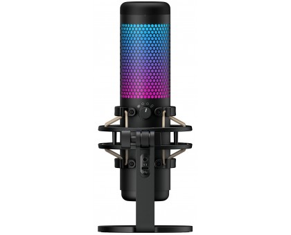 Мікрофон геймінговий HyperX QuadCast S, Omni/Uni/Bi, USB-A, 3м, NGenuity, RGB, чорний Мікрофон геймінговий HyperX QuadCast S, Omni/Uni/Bi, USB-A, 3м, NGenuity, RGB, чорний