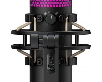 Мікрофон геймінговий HyperX QuadCast S, Omni/Uni/Bi, USB-A, 3м, NGenuity, RGB, чорний Мікрофон геймінговий HyperX QuadCast S, Omni/Uni/Bi, USB-A, 3м, NGenuity, RGB, чорний