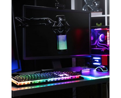 Мікрофон геймінговий HyperX QuadCast S, Omni/Uni/Bi, USB-A, 3м, NGenuity, RGB, чорний Мікрофон геймінговий HyperX QuadCast S, Omni/Uni/Bi, USB-A, 3м, NGenuity, RGB, чорний