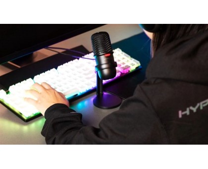 Мікрофон геймінговий HyperX SoloCast, Bi, USB-A, 2м, NGenuity, чорний