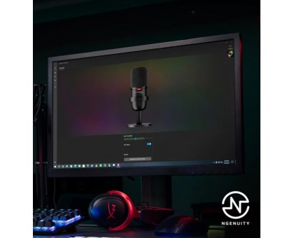 Мікрофон геймінговий HyperX SoloCast, Bi, USB-A, 2м, NGenuity, чорний
