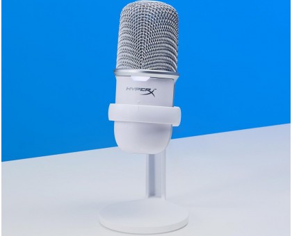 Мікрофон геймінговий HyperX SoloCast, Bi, USB-A, 2м, NGenuity, білий