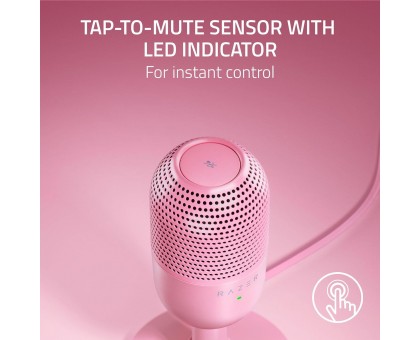 Мікрофон геймінговий Razer Seiren V3 Mini, Omni, USB-A, 1.2м, quartz Мікрофон геймінговий Razer Seiren V3 Mini, Omni, USB-A, 1.2м, quartz