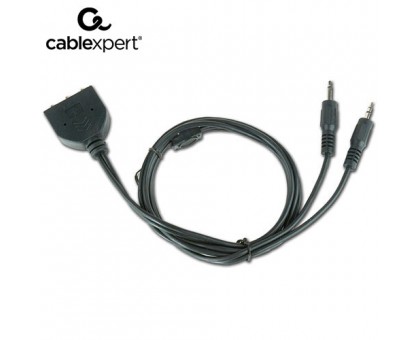 Аудіо-кабель Cablexpert CC-MIC-1, перехідник 3.5мм/3х3.5мм мама, довжина 1м. Аудіо-кабель Cablexpert CC-MIC-1, перехідник 3.5мм/3х3.5мм мама, довжина 1м.