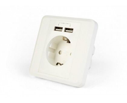 Розетка з USB живленням Energenie EG-ACU2A2-01